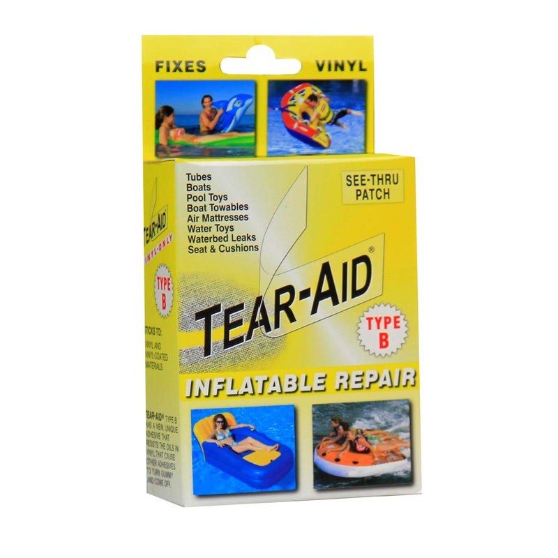 Tear-Aid Vinyl Inflatable Repair Kit, Yellow Box Type B, Single - Image 1